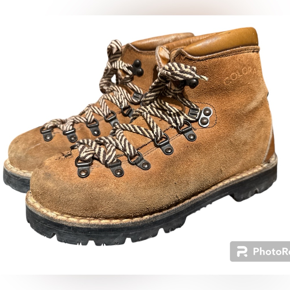 Vintage Kinney Colorado Vibram Mountaineering Hiking Boot Made in Italy Size 6.5